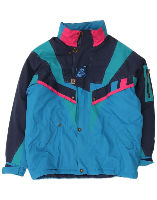 Dubin Mens Ski Jacket IT 54 2XL Blue Colourblock Polyester