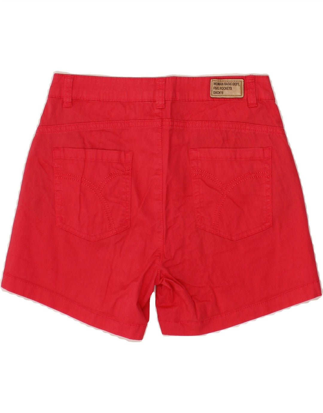 DACK'S Womens Regular Fit Casual Shorts IT 40 Small W28 Red Vintage Dack's and Second-Hand Dack's from Messina Hembry 