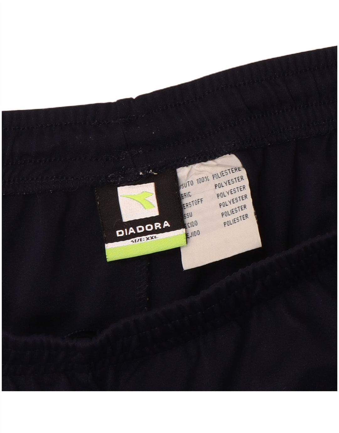 Diadora Mens Sport Shorts 2XL Navy Blue Colourblock Polyester