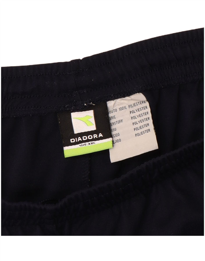 Diadora Mens Sport Shorts 2XL Navy Blue Colourblock Polyester