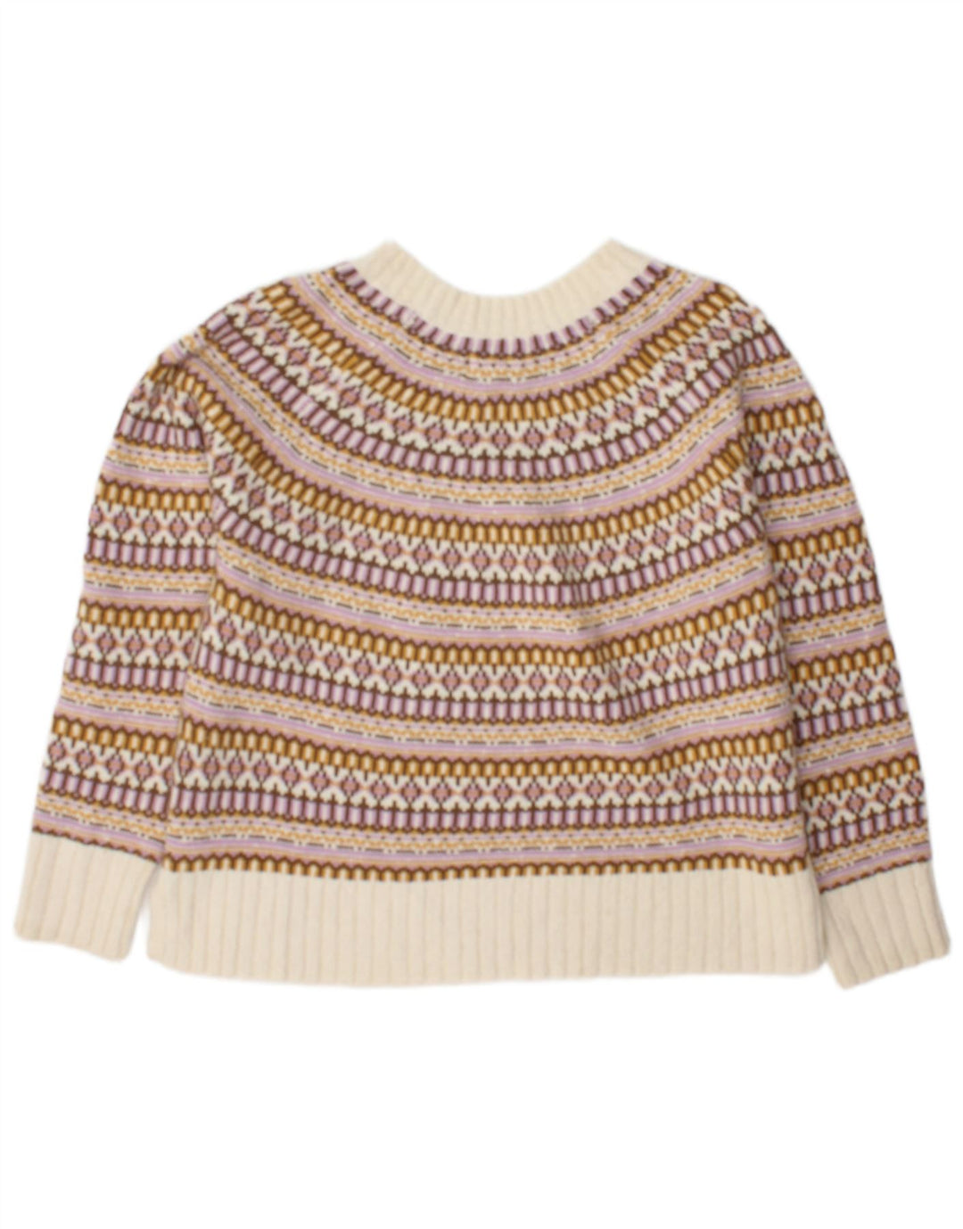 Fat Face Womens Boat Neck Jumper Sweater UK 12 Medium Multicoloured