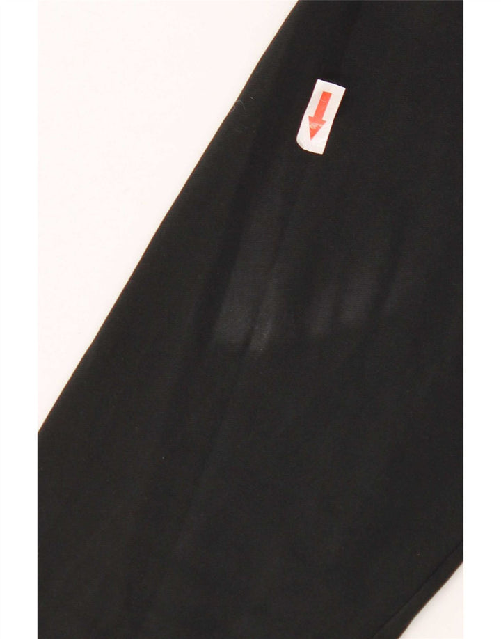Nike Mens Dri Fit Zip Neck Pullover Tracksuit Top Medium Black Polyester
