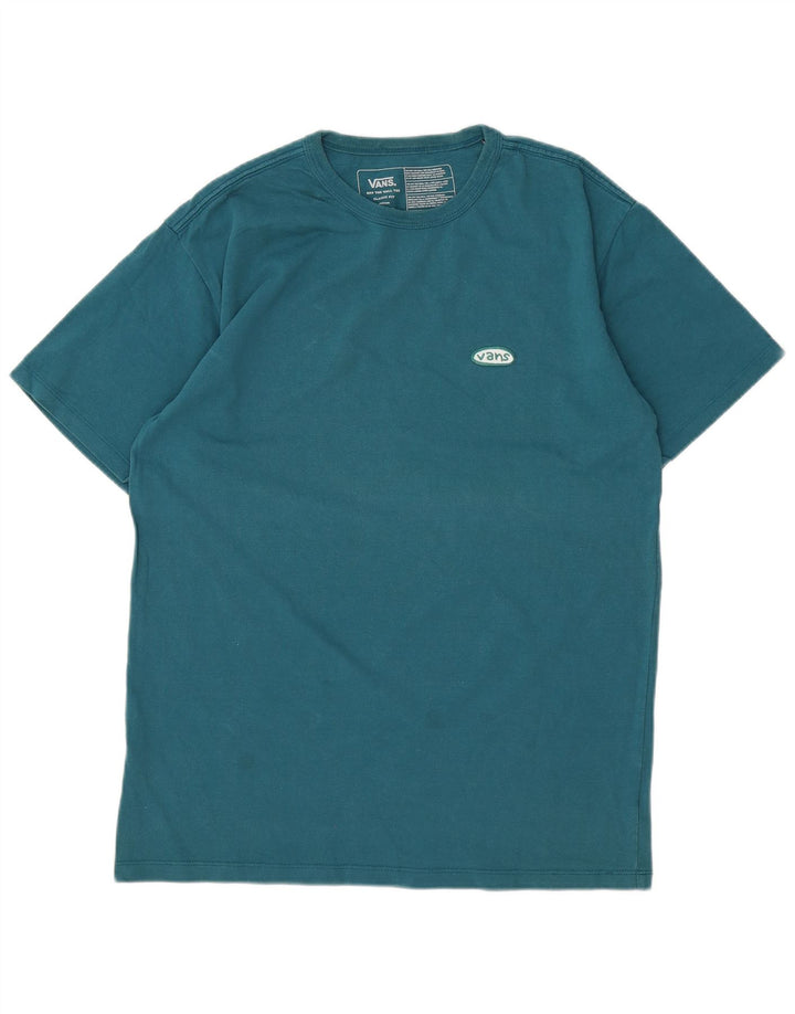Vans Mens Classic Fit T-Shirt Top Medium Blue