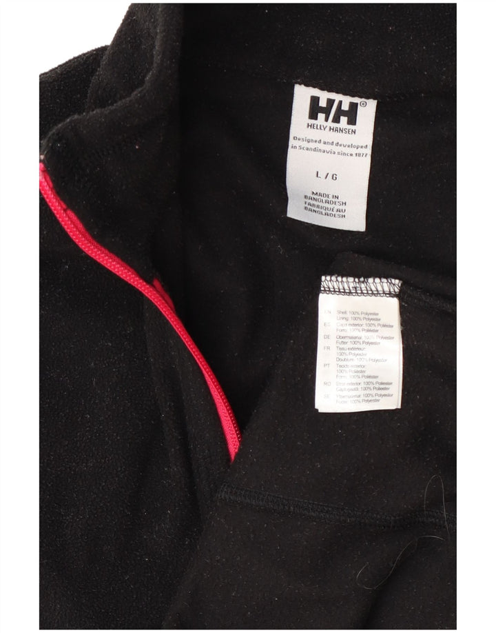 Helly Hansen Womens Fleece Jacket UK 16 Large Black Polyester