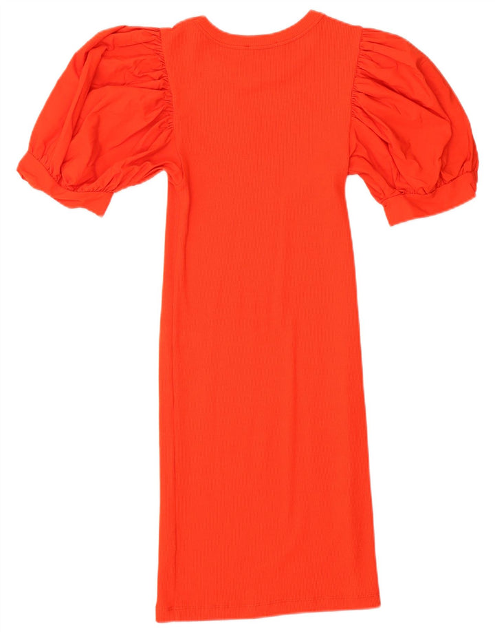 Zara Womens Bodycon Dress UK 8 Small Orange