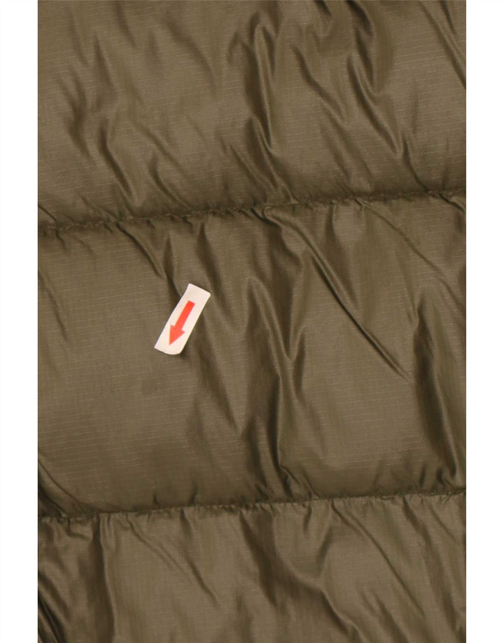 PEUTEREY Womens Hooded Padded Jacket UK 16 Large Khaki Polyamide