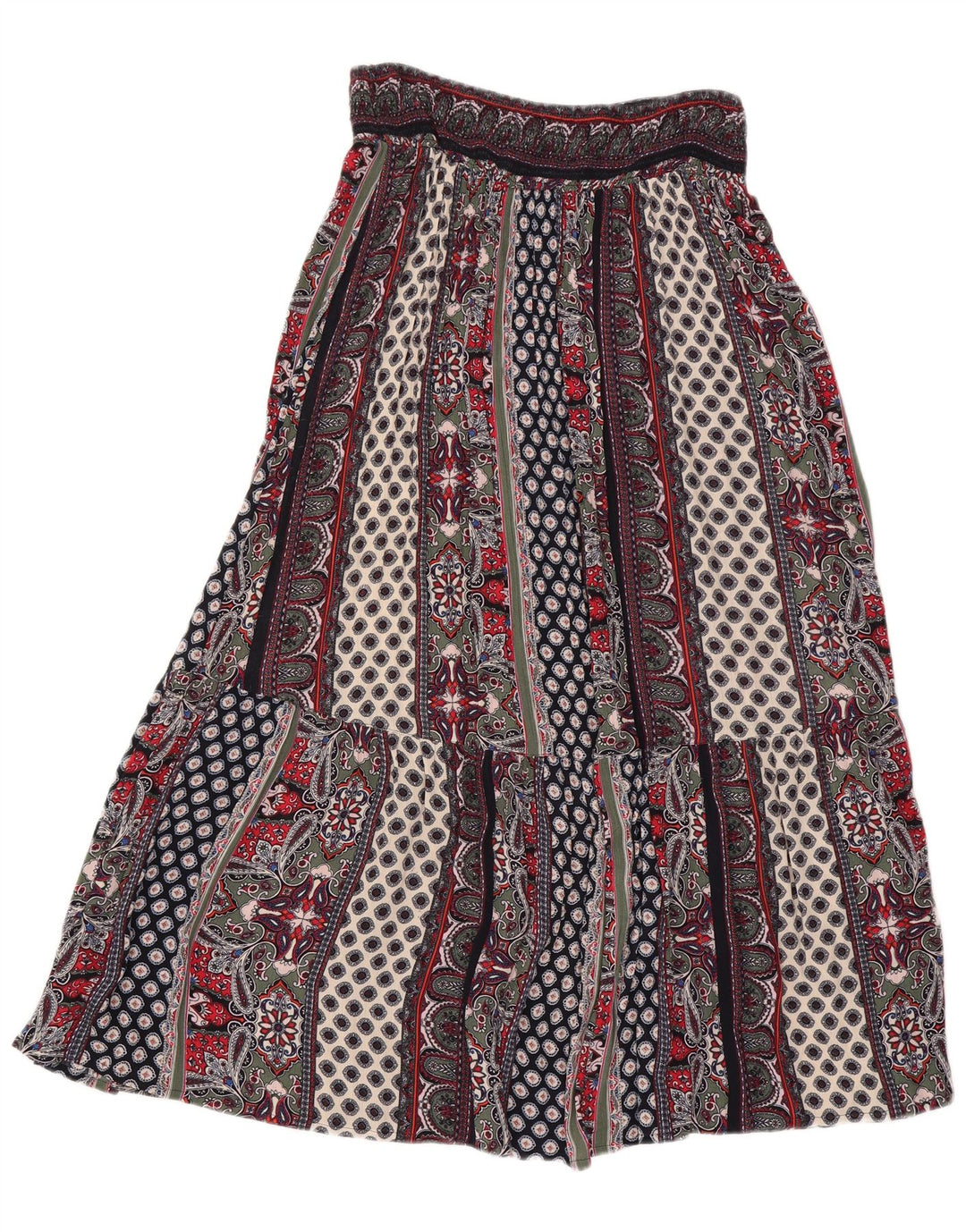 Monsoon Womens Gypsy Skirt Medium W30 Multicoloured Patchwork Viscose
