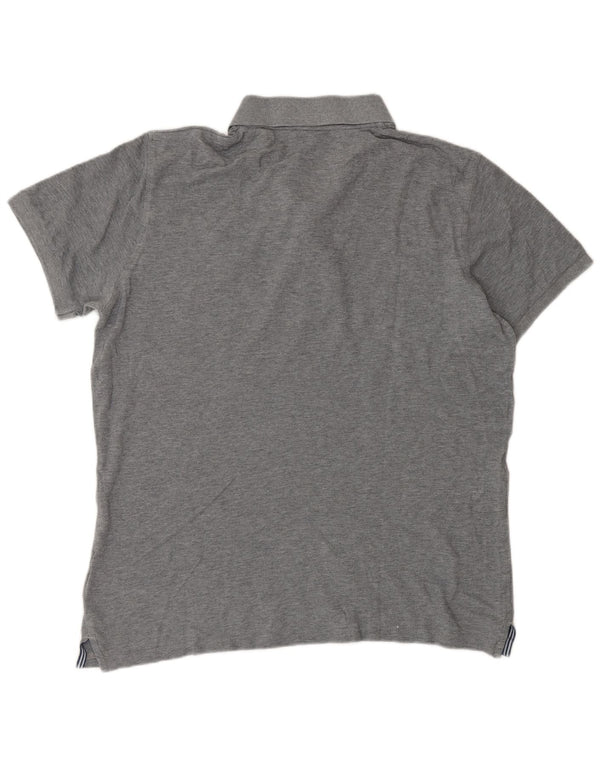 Gant Mens Polo Shirt Medium Grey Cotton