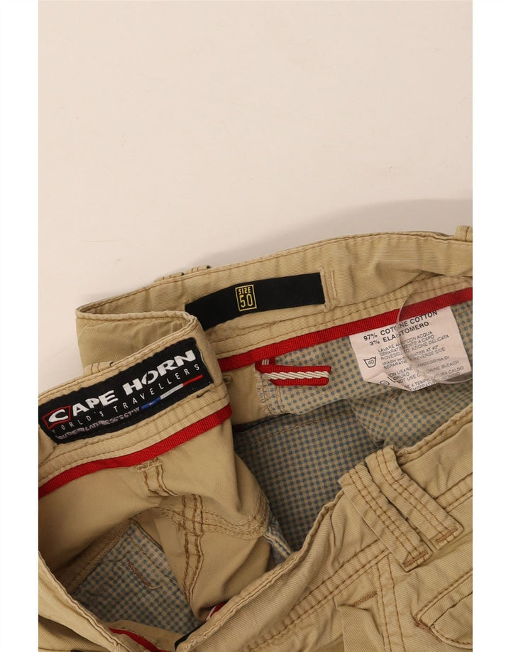 CAPE HORN Mens Chino Shorts IT 50 Large W36 Beige Cotton