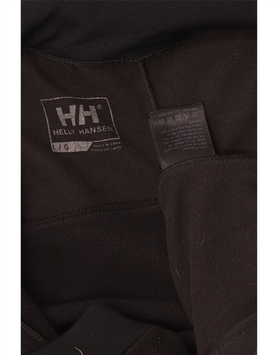 HELLY HANSEN Mens Fleece Jacket UK 40 Large Black Colourblock Polyester