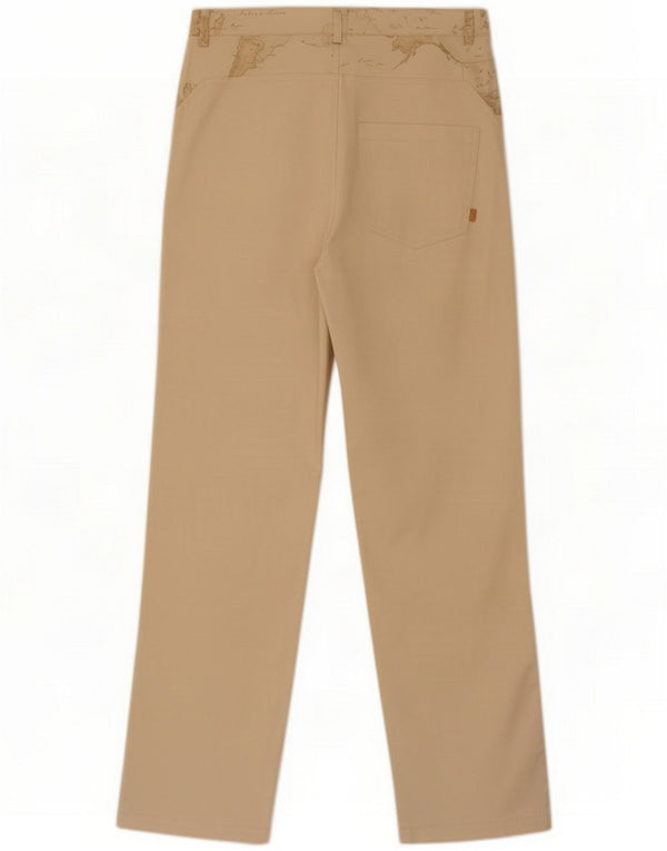 ALVIERO MARTINI Girls Straight Casual Trousers 13-14 Years XL W28 L31 Beige