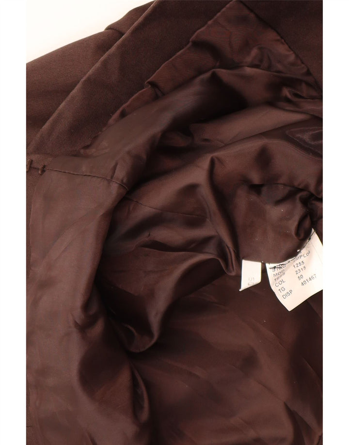 Iceberg Mens 3 Button Blazer Jacket IT 50 Large Brown Viscose