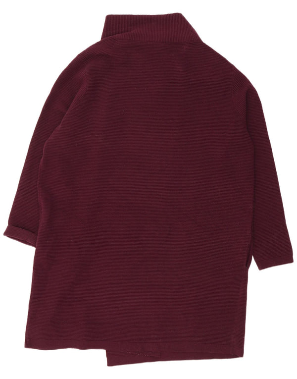 Phase Eight Womens Oversized Longline Cardigan Sweater UK 16 Large Burgundy