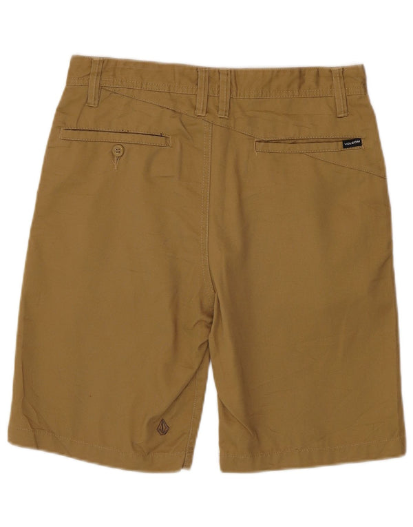 Volcom Mens Chino Shorts W29 Small Khaki Polyester