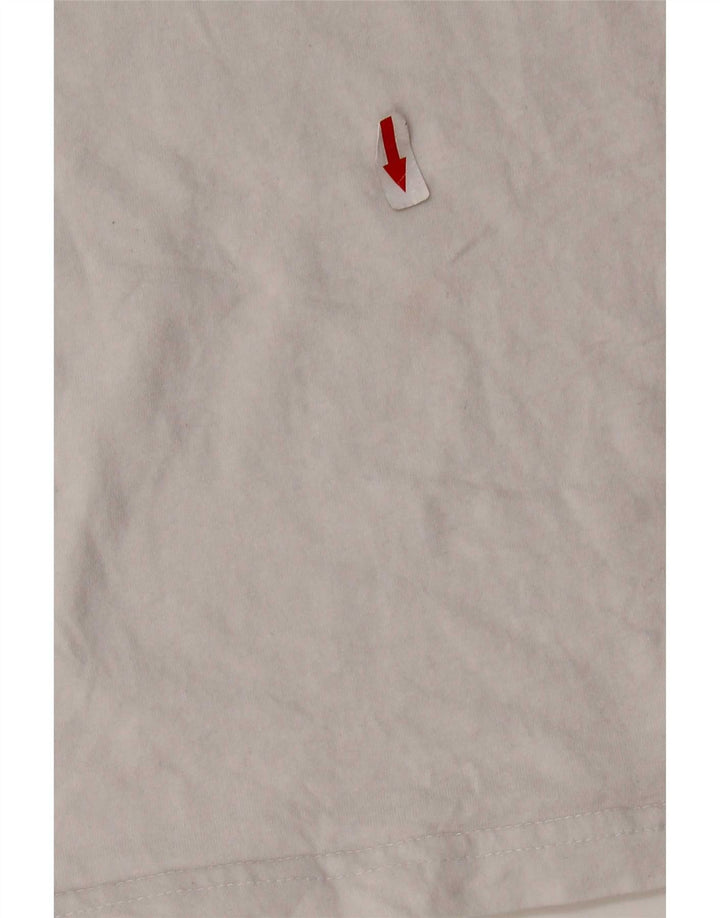 Vans Mens T-Shirt Top Large White Colourblock Cotton