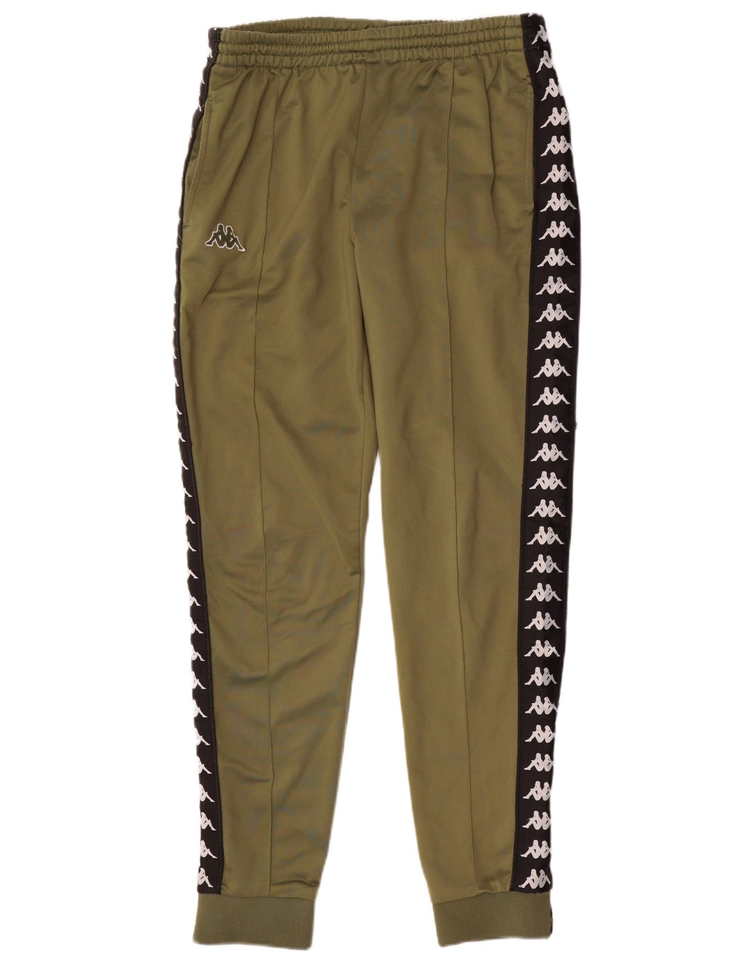 KAPPA Mens Graphic Tracksuit Trousers Joggers Large Green Colourblock