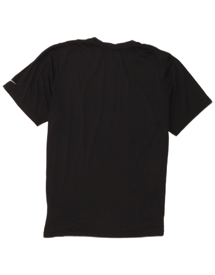 Nike Mens Dri Fit Graphic T-Shirt Top Medium Black Polyester