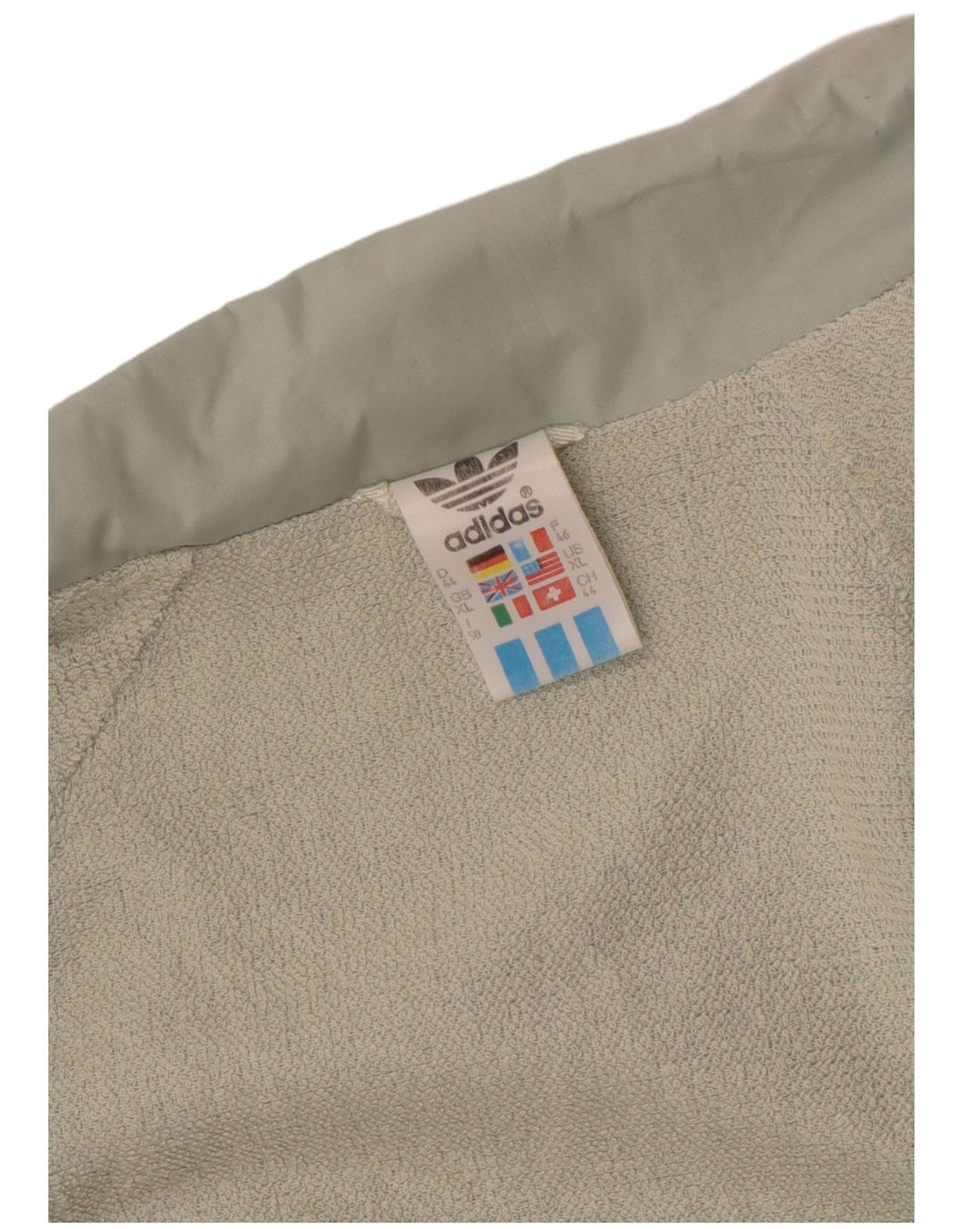 Adidas Womens Bomber Jacket UK 18 XL Green Check Cotton