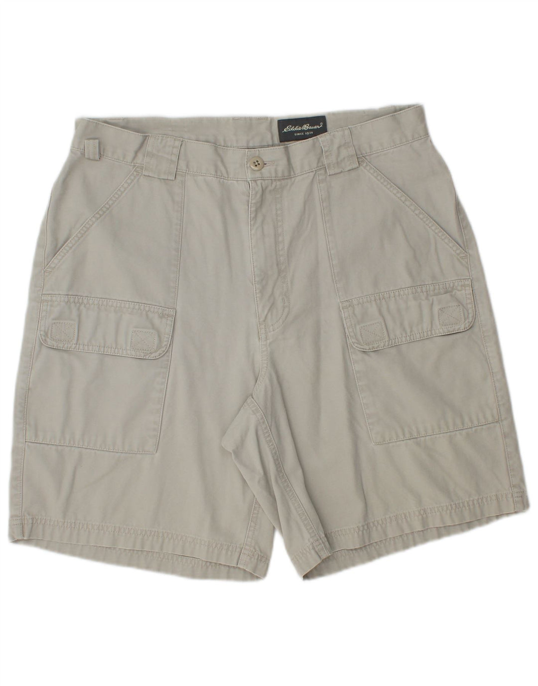 EDDIE BAUER Mens Cargo Shorts W34 Large  Grey Cotton