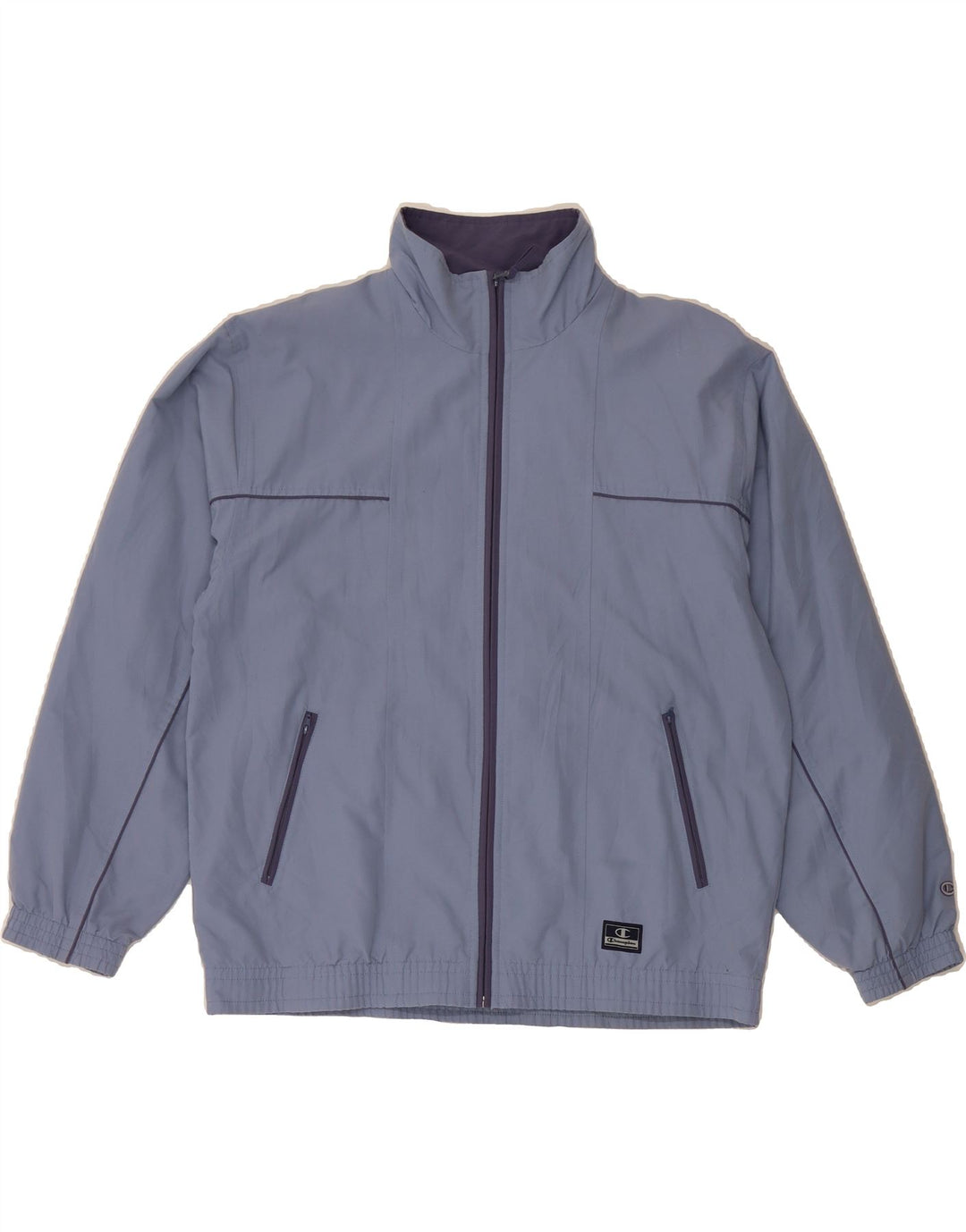 CHAMPION Mens Tracksuit Top Jacket Large Blue Polyester Vintage Champion and Second-Hand Champion from Messina Hembry 