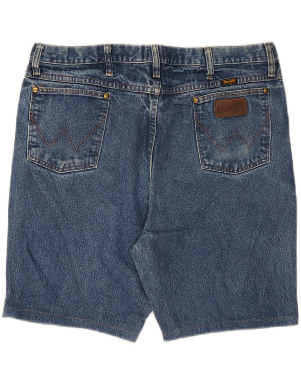 Wrangler Mens Denim Shorts W38 XL Blue Cotton