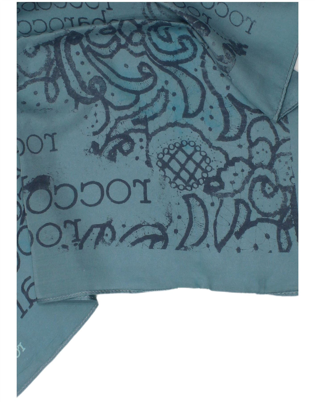 ROCCOBAROCCO Womens Graphic Square Scarf One Size Turquoise Designer