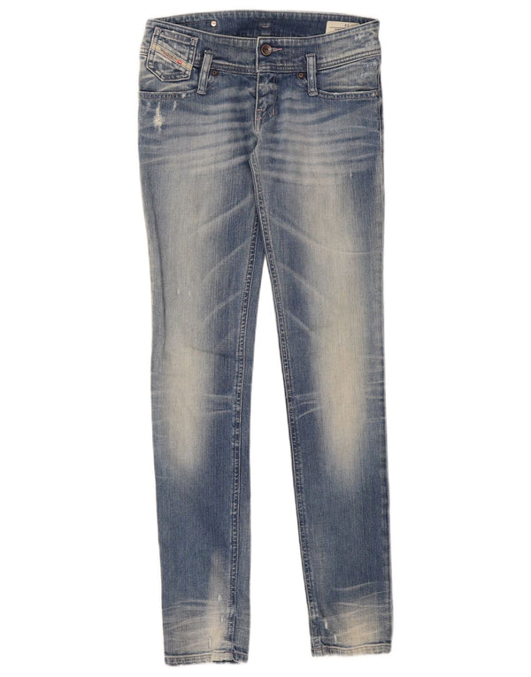 Diesel Girls Skinny Jeans 13-14 Years W28 L31 Blue Cotton