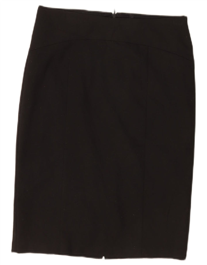 Benetton Womens Pencil Skirt IT 40 Small W30  Black Polyester
