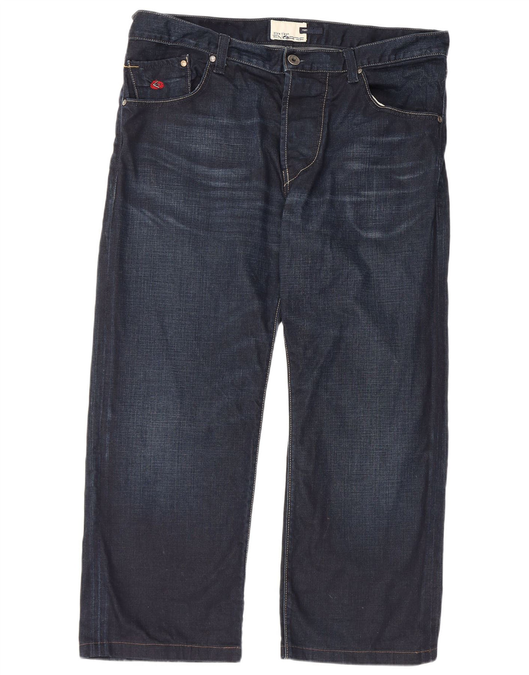 ENERGIE Mens Straight Jeans W38 L27 Navy Blue Cotton