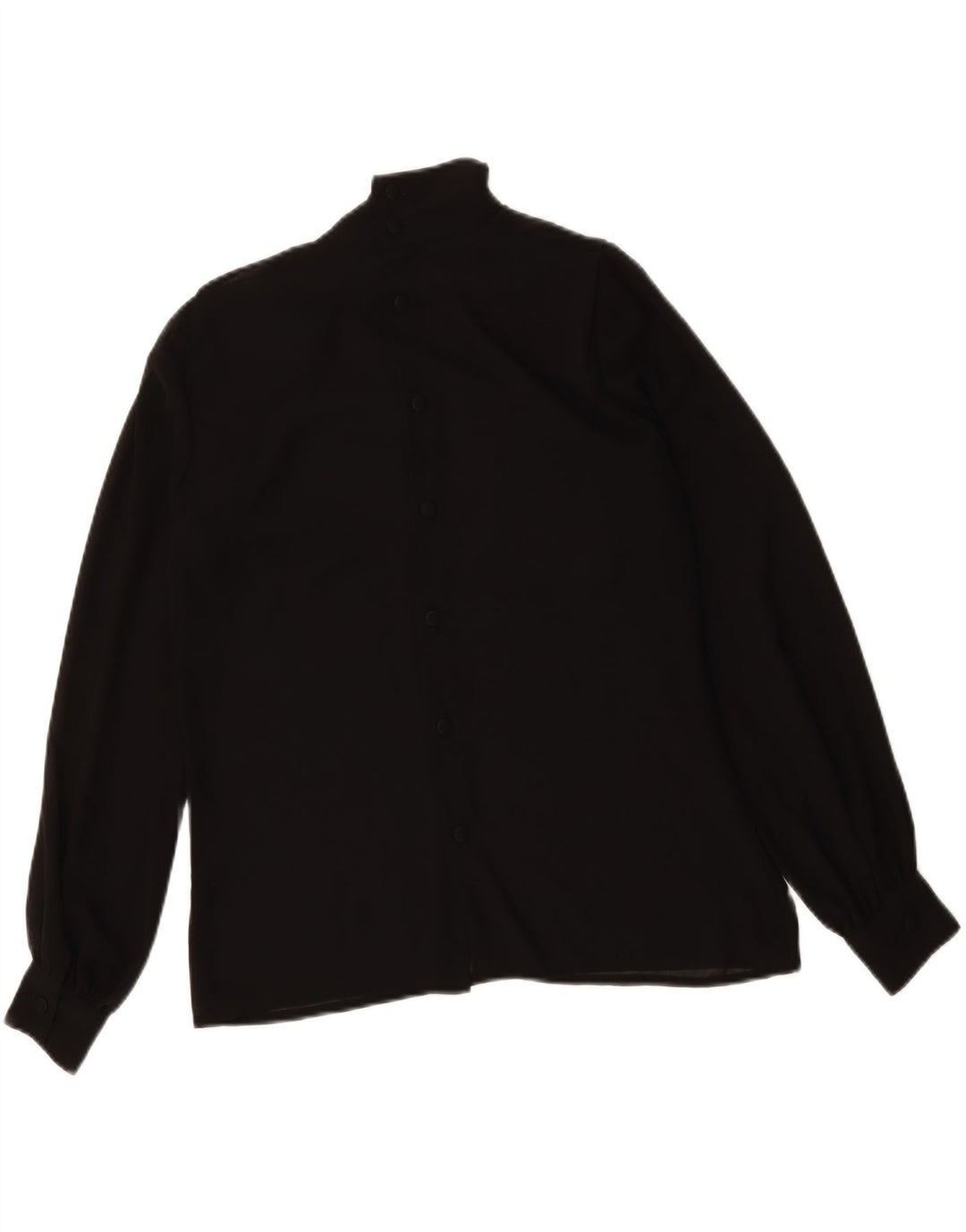 VINTAGE Womens Shirt Blouse UK 14 Large Black Vintage Vintage and Second-Hand Vintage from Messina Hembry 