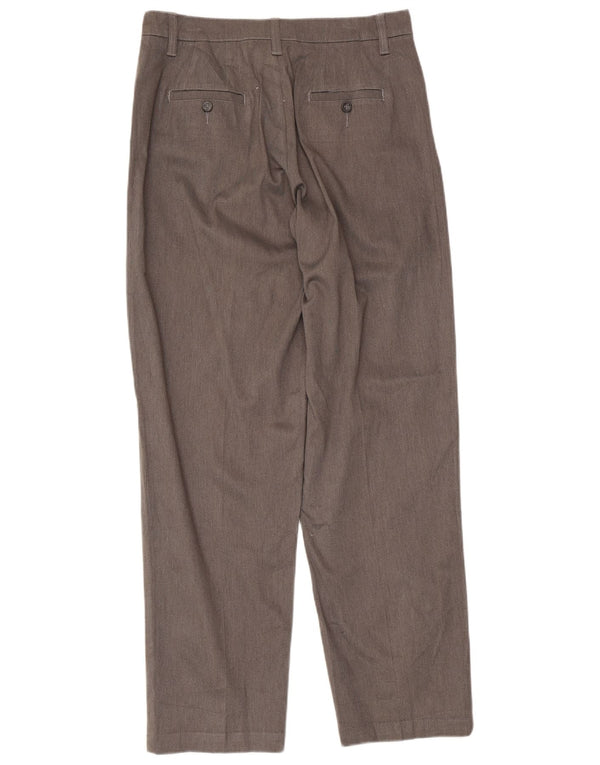 Lee Womens Tapered Casual Trousers US 12 Large W32 L31 Grey Cotton