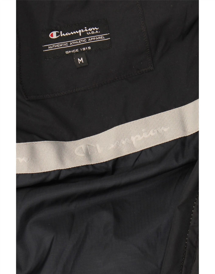 Champion Mens Hooded Padded Coat UK 38 Medium Black