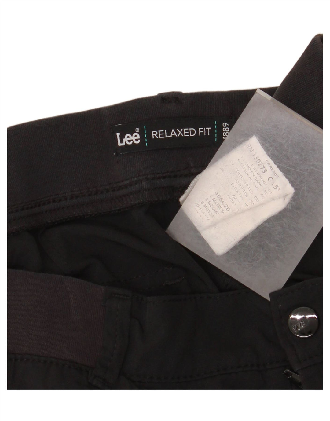 Lee Womens Relaxed Fit Cargo Trousers US 8 Medium W32 L32 Black Polyester