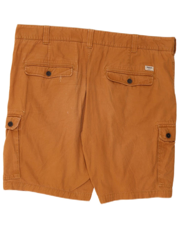 Timberland Mens Cargo Shorts W42 2XL Brown Cotton