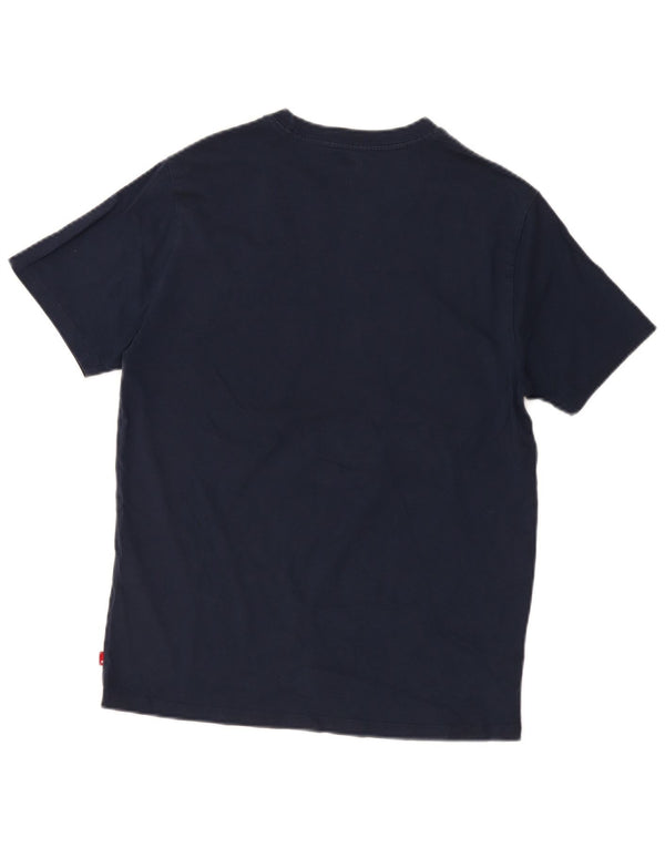 Levi's Mens Standard Fit Graphic T-Shirt Top Medium Navy Blue Cotton