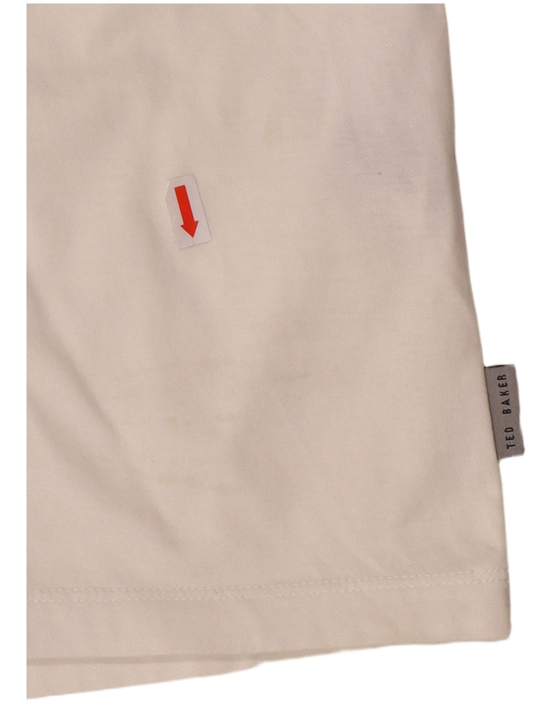 TED BAKER Mens T-Shirt Top Large White Cotton
