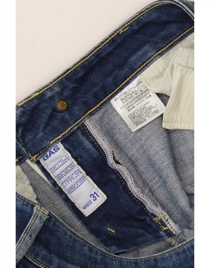 GAS Womens Straight Jeans W31 L29 Blue Cotton Vintage Gas and Second-Hand Gas from Messina Hembry 