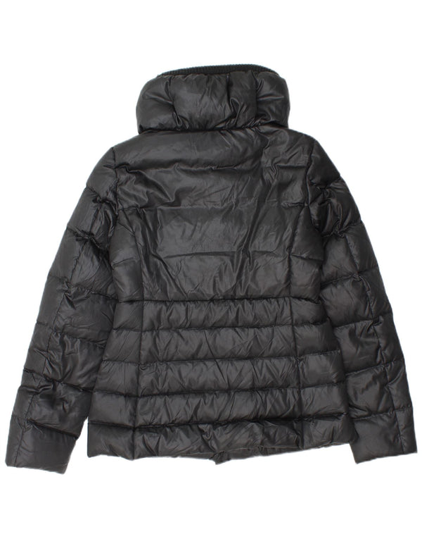 Sisley Womens Padded Jacket IT 38 XS Navy Blue Polyester