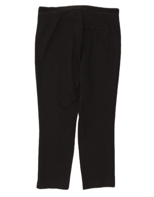 Marks & Spencer Womens Slim Suit Trousers UK 12 Medium W32 L25 Black