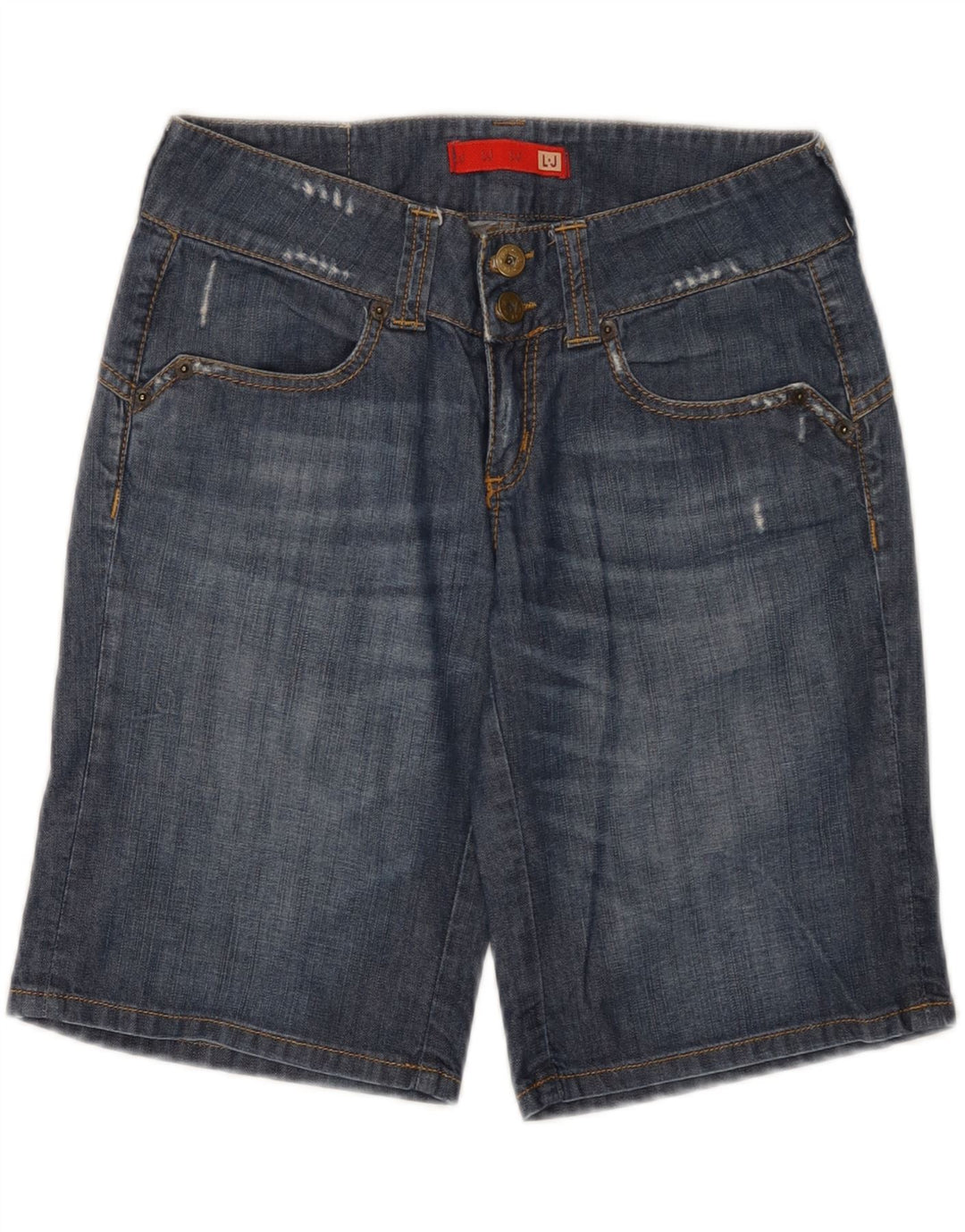 Liu Jo Womens Denim Shorts W28 Medium Blue Cotton