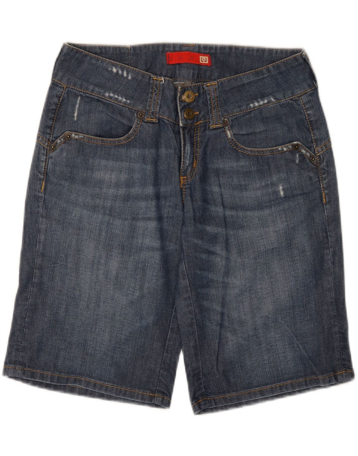 Liu Jo Womens Denim Shorts W28 Medium Blue Cotton