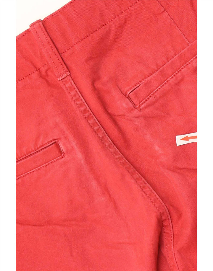 Timberland Mens Relaxed Fit Cargo Shorts W31 Medium Red Cotton