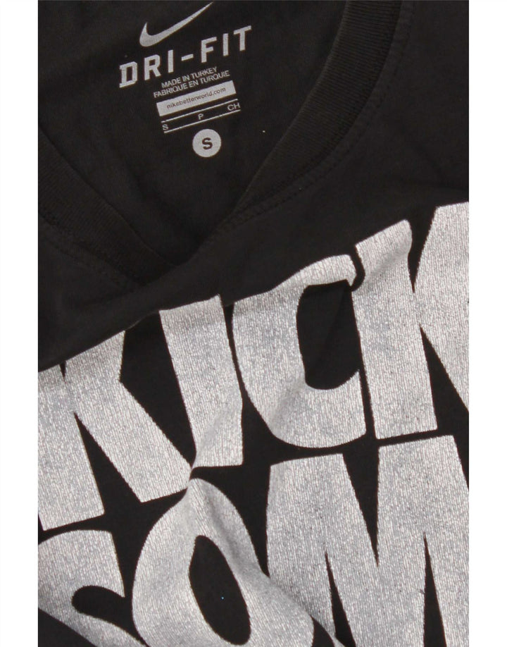 Nike Mens Dri Fit Graphic T-Shirt Top Small Black