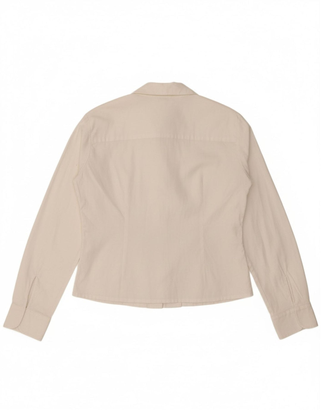 BENETTON Womens Crop Pullover Shirt UK 16 Large White Vintage Benetton and Second-Hand Benetton from Messina Hembry 