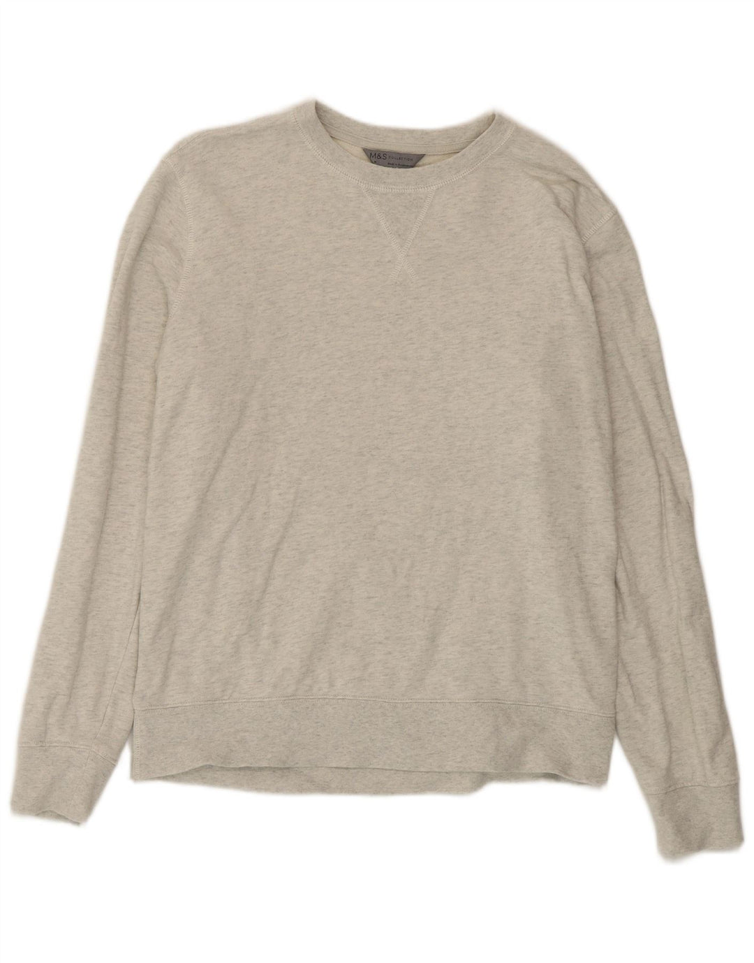 Marks & Spencer Mens Sweatshirt Jumper Medium Grey Cotton
