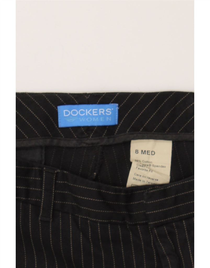 DOCKERS Womens Favorite Fit Casual Trousers US 8 Medium W39 L28 Black Vintage Dockers and Second-Hand Dockers from Messina Hembry 