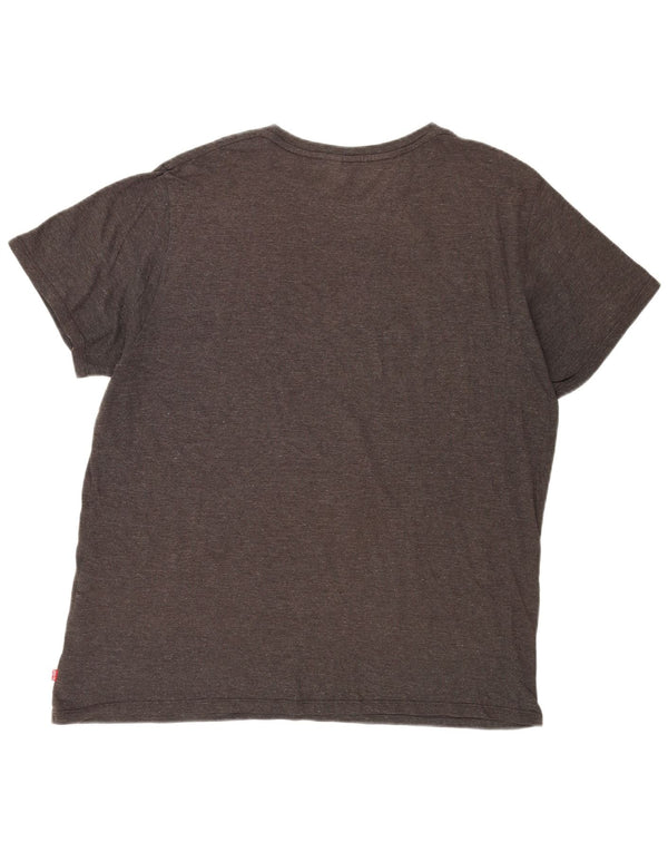 LEVI'S Mens Graphic T-Shirt Top 2XL Grey