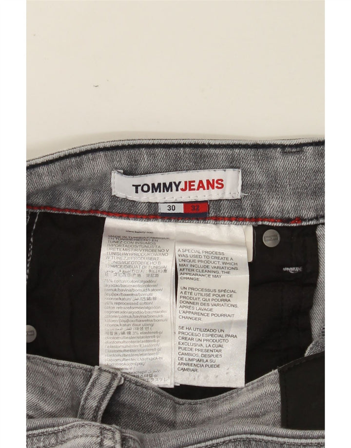 TOMMY HILFIGER Mens Scanton Slim Jeans W30 L32 Grey Cotton