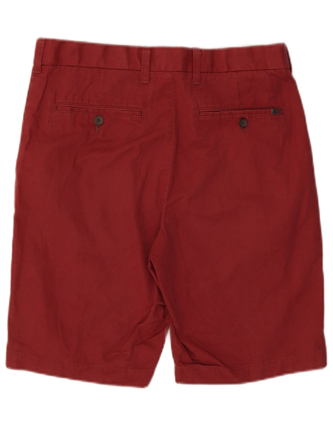 Marks & Spencer Mens Chino Shorts W30 Medium Burgundy Cotton