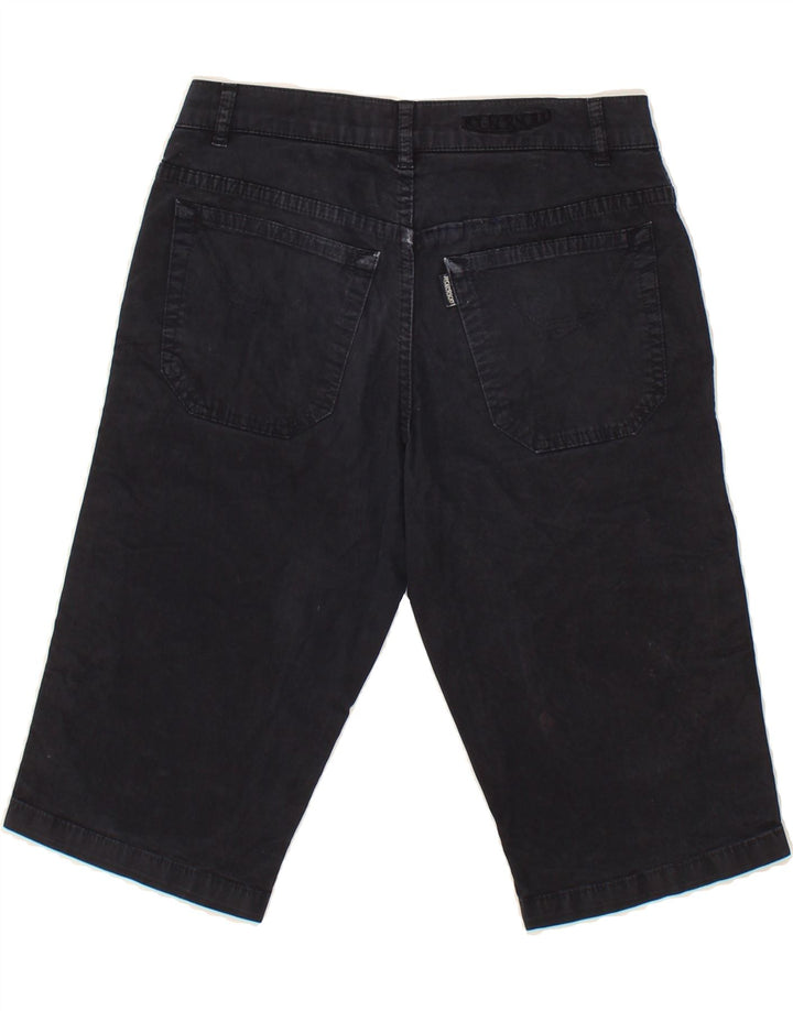 JECKERSON Womens Bermuda Shorts W27 Small Black Cotton Vintage Jeckerson and Second-Hand Jeckerson from Messina Hembry 
